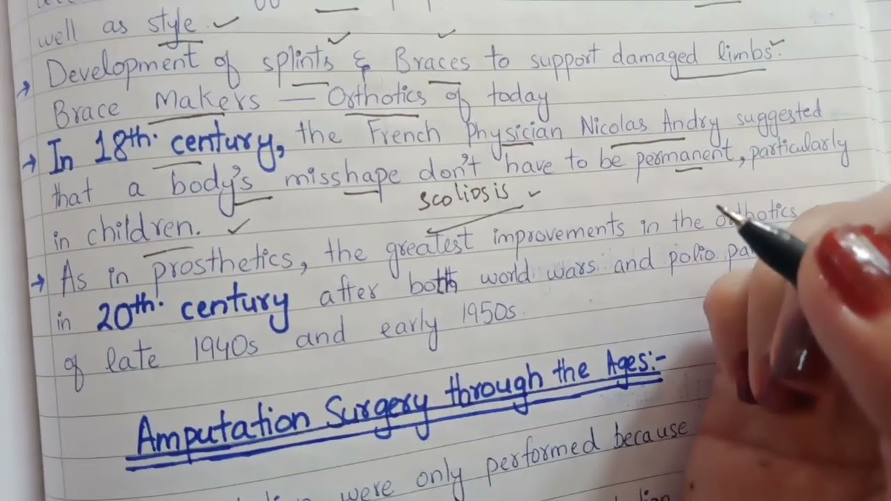 Historical Background Of Orthotics And Prosthetics||Part 1||History of Orthotics