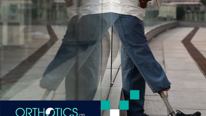 A traveler with a prosthetic limb