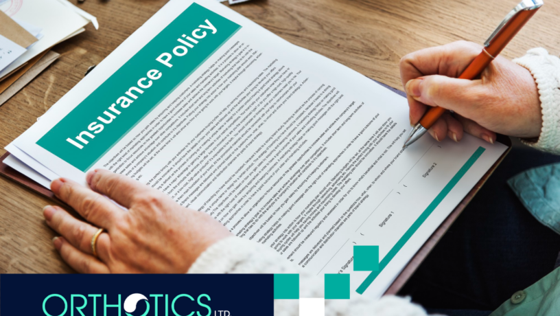 An insurance policy paperwork