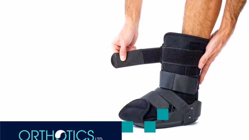A person wearing his CROW boot