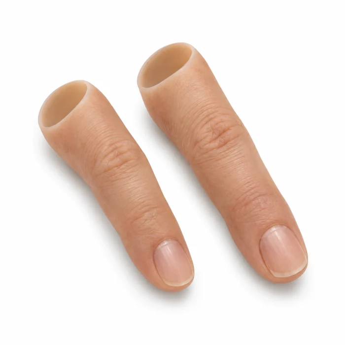 Silicone finger prostheses illustration